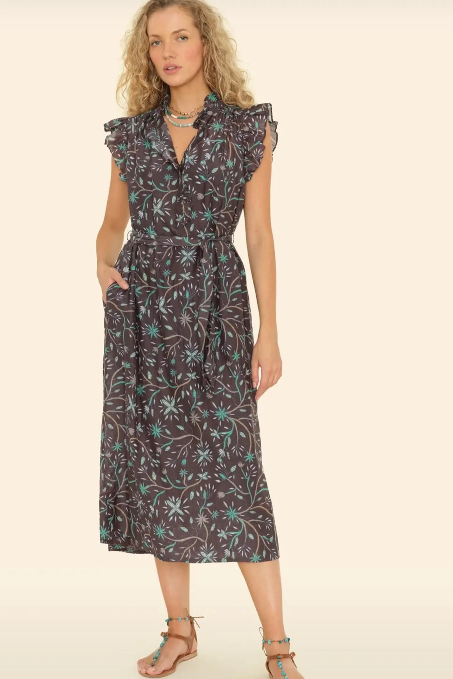 Xirena April Dress in Graphite Mint